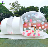 AIRFUN Maison de bulles gonflable géante transparente pour enfants, dôme igloo en cristal, tente à bulles, maison à bulles gonflable transparente