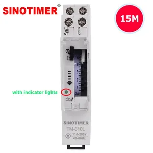 Temporizador Mecánico de Cuarzo Inteligente Mini TM610, 110-250V 16A, Programable 24 Horas, Relé de Riel DIN, Interruptor de Tiempo con Intervalo de 15 Minutos Z21 - Product Image 2