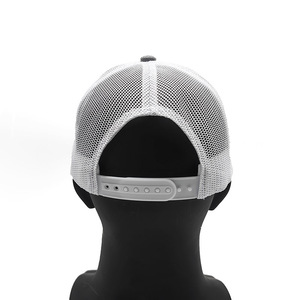 Sombreros de camionero en blanco con logotipo personalizado de sublimación clásica, gorras informales deportivas de malla de ala <span class=keywords><strong>plana</strong></span>, gorras de camionero Snapback lisas para hombres - Product Image 4