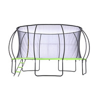 Trampolín Zoshine de 1500 LBS, 15 pies/16 pies, para Exteriores, con Red Protectora, Resistente a la Intemperie y Duradero, para Uso Doméstico y Comercial, Niños y Adultos