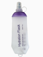 Gourde d'hydratation pliable en TPU de 500 ml pour la randonnée, la course à pied, le cyclisme, le marathon