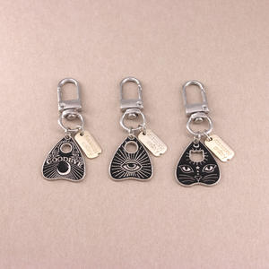 พวงกุญแจโลหะสไตล์ดาร์กพังก์ ลายแมว คาถา คำอธิษฐาน  สำหรับคนเท่ๆ ทั้งชายและหญิง ของขวัญเพื่อนสนิท - Product Image 3