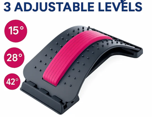 Estirador de Espalda para Aliviar el Dolor Lumbar, Tabla Ajustable de 3 Niveles para Masaje y Alivio del Dolor, Construcción de Plástico, Garantía de 3 Años - Product Image 6