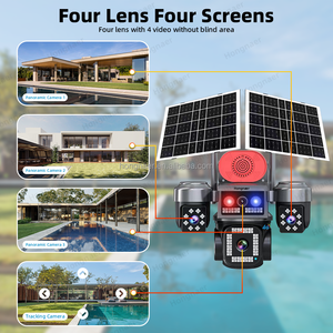 Беспроводная солнечная камера видеонаблюдения Hongnaer 20 МП HiEasy AOV с 4 объективами, уличная, с поддержкой 4G SIM-карты - Product Image 3