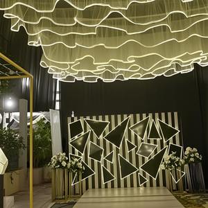 Rideau <span class=keywords><strong>de</strong></span> bande LED lumineux pour mariage événement en plein air Banquet <span class=keywords><strong>Restaurant</strong></span> bande <span class=keywords><strong>de</strong></span> lumière <span class=keywords><strong>de</strong></span> plafond étanche pour décor d'ambiance - Product Image 4