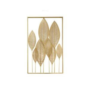 Nordique fer Art feuille personnalisé tenture murale moderne minimaliste métal maison décoration murale créative salon mur ornement en gros - Product Image 1