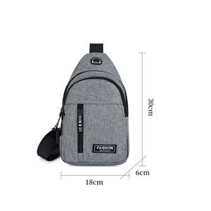 <span class=keywords><strong>Sac</strong></span> Poitrine <span class=keywords><strong>Homme</strong></span> Tendance Oxford en <span class=keywords><strong>Bandoulière</strong></span> pour Extérieur, Sport et Voyage, Couleur Unie, Décontracté, Multifonctionnel, <span class=keywords><strong>Sac</strong></span> de Taille pour Téléphone - Product Image 6