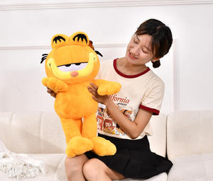 Peluche de Gato Naranja, Adorable Gatito Esponjoso Personalizado, Súper Suave, de Algodón PP Ecológico, para Aliviar el Estrés, 20 Pulgadas - Product Image 6
