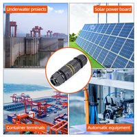 Connecteur Électrique Étanche IP68 à Vis 2, 3 ou 4 Broches en Nylon pour Câble Solaire Photovoltaïque M25