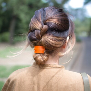 Coleteros de estilo japonés y coreano a la moda, accesorios para el cabello minimalistas de color sólido en tonos dulces, creativos coletines de cuero PU. - Product Image 2
