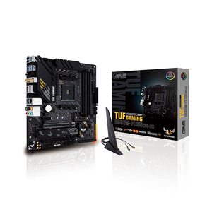 Carte mère ASUS TUF <span class=keywords><strong>GAMING</strong></span> <span class=keywords><strong>B550</strong></span>-PLUS (WI-FI) d'occasion, compatible avec les processeurs AMD Ryzen AM4 de 3e génération, chipset AMD <span class=keywords><strong>B550</strong></span>, format ATX - Product Image 1