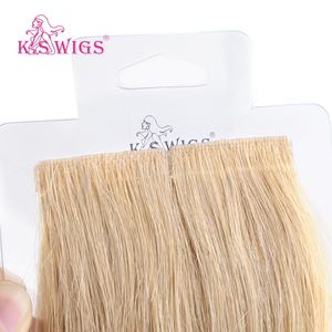 Extensiones de Cabello Humano con Cinta Adhesiva Sin Costuras de Alta Calidad K.SWIGS, Cabello Liso Natural Negro, Castaño y Rubio, Suave y Sedoso - Product Image 3