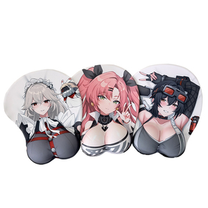 แผ่นรองเมาส์อนิเมะ 3 มิติ แบบรองรับข้อมือ ผ้า 2 ทาง สัมผัสนุ่ม สำหรับเล่นเกมส์ ทำงาน ออกแบบเองได้ เป็นของขวัญ - Product Image 2