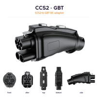 Adaptateur de chargeur EV CCS2 GBT 300A IP54 étanche, connecteur de charge rapide à courant élevé