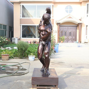 실물 크기 금속 황동 대형 브론즈 맞춤 제작 누드 근육질 남자 조각상 - Product Image 3