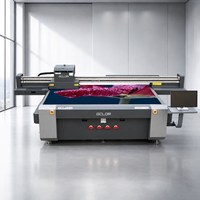 Impresora UV de Cama Plana GCLOR Gen6/Gen5 2513 de 2.5*1.3m con Altura de Impresión de 40cm para Materiales Rígidos y Flexibles