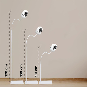 Support de sol pour caméra de surveillance de bébé, sans perçage mural, hauteur réglable, vue aérienne parfaite, montage flexible, sécurité bébé, pour chambre d'enfant - Product Image 3