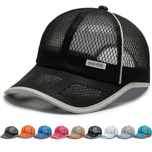 Mesh Baseball Cap Unisex Breathable Sun Protection Foldable Polyester Duckbill Hat Summer Outdoor Use - Product Image 4