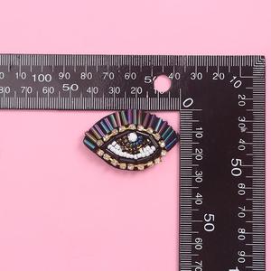 Patch perle de riz nouveau Design fleur gros patchs personnalisés couture broderie chapeau brillant broderie perles patchs - Product Image 4