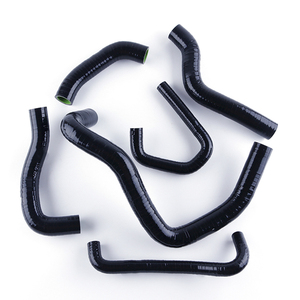 Tuyau de radiateur en silicone <span class=keywords><strong>noir</strong></span> SS476 pour Kawasaki Ninja <span class=keywords><strong>ZX</strong></span> 600 P ZX6R 2007-2008, pièces de moteur flexibles - Product Image 1