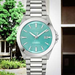 Montre-bracelet mécanique de luxe pour homme en acier inoxydable, mouvement automatique, étanche 5 bars, date automatique, fonctions de réparation aquatique - Product Image 3