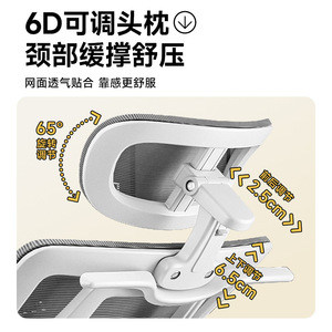 Ergonomic Office Chair Height Adjustable Swivel With Lumbar Support For Home Study Commercial Use - Product Image 4
