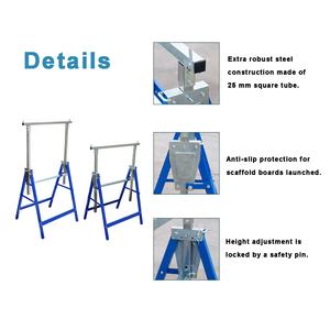 Sawhorse เห็นม้าพับได้29นิ้ว,โลหะปรับแต่งม้านั่งเหล็กหนัก2แพ็คเห็นโต๊ะม้า - Product Image 5