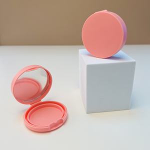 Étui cosmétique en plastique rose <span class=keywords><strong>vide</strong></span> pour <span class=keywords><strong>cartouche</strong></span> d'ombre à paupières plaque de rouge à lèvres boîte d'emballage Blush étui à poudre avec miroir - Product Image 3
