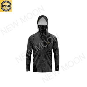 Nuevas Camisetas de Pesca de Color Sólido Personalizadas de Última Moda, Ropa de Pesca para Hombre, Ropa de Alta Calidad, Camisetas de Pesca con Capucha - Product Image 3
