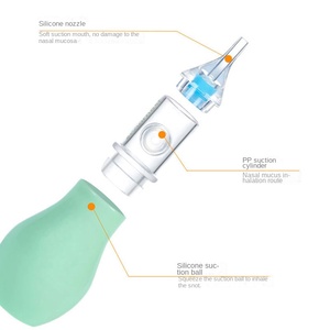 Aspirador <span class=keywords><strong>Nasal</strong></span> antirreflujo para bebé Tipo de presión de la mano Clip limpiador de excrementos nasales para obstrucción <span class=keywords><strong>Nasal</strong></span> Suministros para bebés - Product Image 5