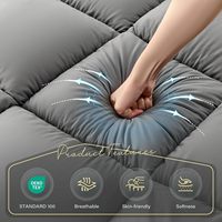 Colchón Japonés para Piso, Futón Plegable con Asa, Colchoneta Tatami Enrollable para Dormir al Aire Libre para Adultos