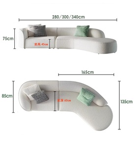 Ensemble de canapés classiques de luxe de style italien Tissu en cuir synthétique de haute qualité pour le salon Contemporain - Product Image 5