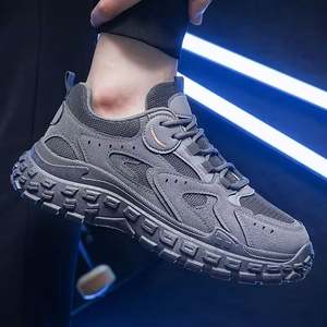 1 1 Nouvelles chaussures en maille respirante Tendance pour hommes Chaussures de sport et de loisirs antidérapantes et résistantes à l'usure - Product Image 5