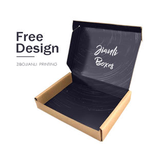 Grande gobelet rouge personnalisé, en carton <span class=keywords><strong>Kraft</strong></span>, avec fleurs, pour vêtements et cosmétiques, <span class=keywords><strong>boîte</strong></span> de livraison marron, 10 unités - Product Image 2