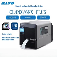 Impresora de cinta de color térmica industrial SATO CL4NX Plus con funciones inteligentes de impresión independiente de 305 PPP en stock Impresora de código de barras