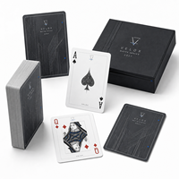 Jeu de cartes à jouer personnalisées de haute qualité, vente en gros, cadeau d'exposition, design imprimé sur mesure avec boîte, luxe premium