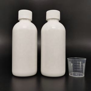 200cc 실험실을 위한 백색 야윈 병 기침 시럽 측정 모자 액체 약 시약 병 - Product Image 2