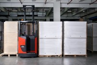 Chariot élévateur Linde 1123-02 1,4t Ergonomique 45 °   Chariot élévateur électrique à conduite assise avec cinq systèmes de freinage indépendants R14SP