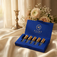 Ensemble de 5 flacons de parfum miniatures de luxe, 5 ml, 10 ml, flacons en verre vides rechargeables, boîte cadeau en carton de qualité supérieure, format voyage