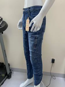 Pantalones de Moda para Hombre, Ajustados, Estilo Motociclista, Jeans para Hombre - Product Image 6