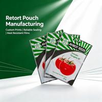 Sachet de cuisson haute température personnalisé, sac de cuisson stérilisable de qualité alimentaire, étanche pour l'emballage alimentaire