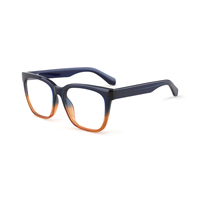 Montura de Gafas Rectangular Clásica de Acetato, Gafas Ópticas Minimalistas, Color Transparente, Montura de Gafas Personalizada