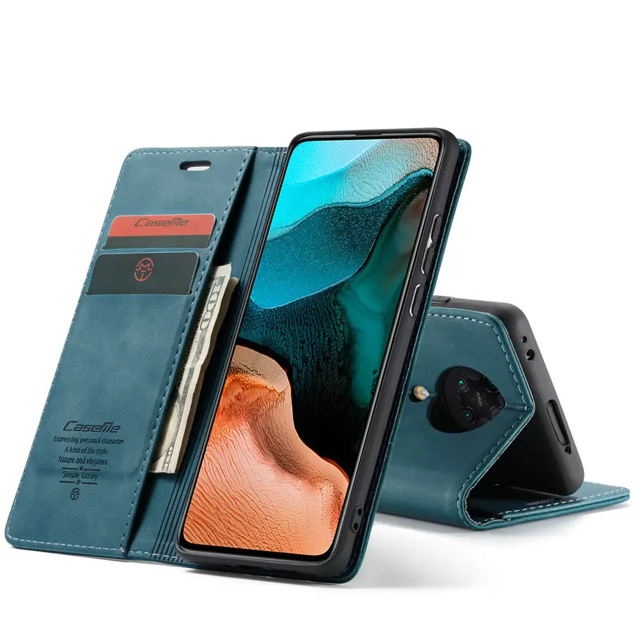 CaseMe Leather Flip Case For RedMi Note 8 9 10 K20 K30 Pro Phone Cover For XiaoMi Mi 9 9T Mi 10 Cases Wallet Flip Cover Coque
