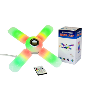 Nuevo Producto CP017, Lámpara LED Bluetooth con Música, Lámpara Plegable de 4+1 Hojas, Luz Bluetooth RGBW con Control Remoto para <span class=keywords><strong>Navidad</strong></span> - Product Image 1