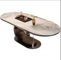 Meubles de salon table de salle à manger rectangulaire moderne en métal doré en acier inoxydable ensemble de tables à manger de luxe tables à manger