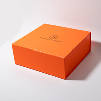 Boîtes pliables magnétiques personnalisées en similicuir de luxe, estampées et gaufrées, pour vêtements - Marque X-RHEA