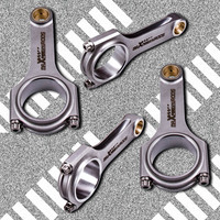 Disesuaikan Forged SAE 4340 Batang Penghubung Tempa + Baut ARP untuk Mazda Kecepatan 3 MZR 2,3l DISI Turbo 150,55mm Baru