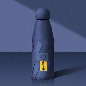 Custom Capsule <b>Umbrella</b> Compact <b>Automatic</b> Sun Rain <b>Umbrella</b> UPF50+ UV Protection Nylon Material UV Printing Wholesale Orders - Product Image 5