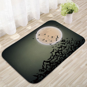 Alfombra de calabaza de terror transfronteriza, felpudo decorativo navideño, tapete de entrada, antideslizante, tapete absorbente para la entrada del baño - Product Image 4