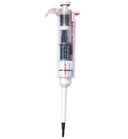 Pipette de laboratoire monocanal réglable, semi-stérilisée, transparente 201011203